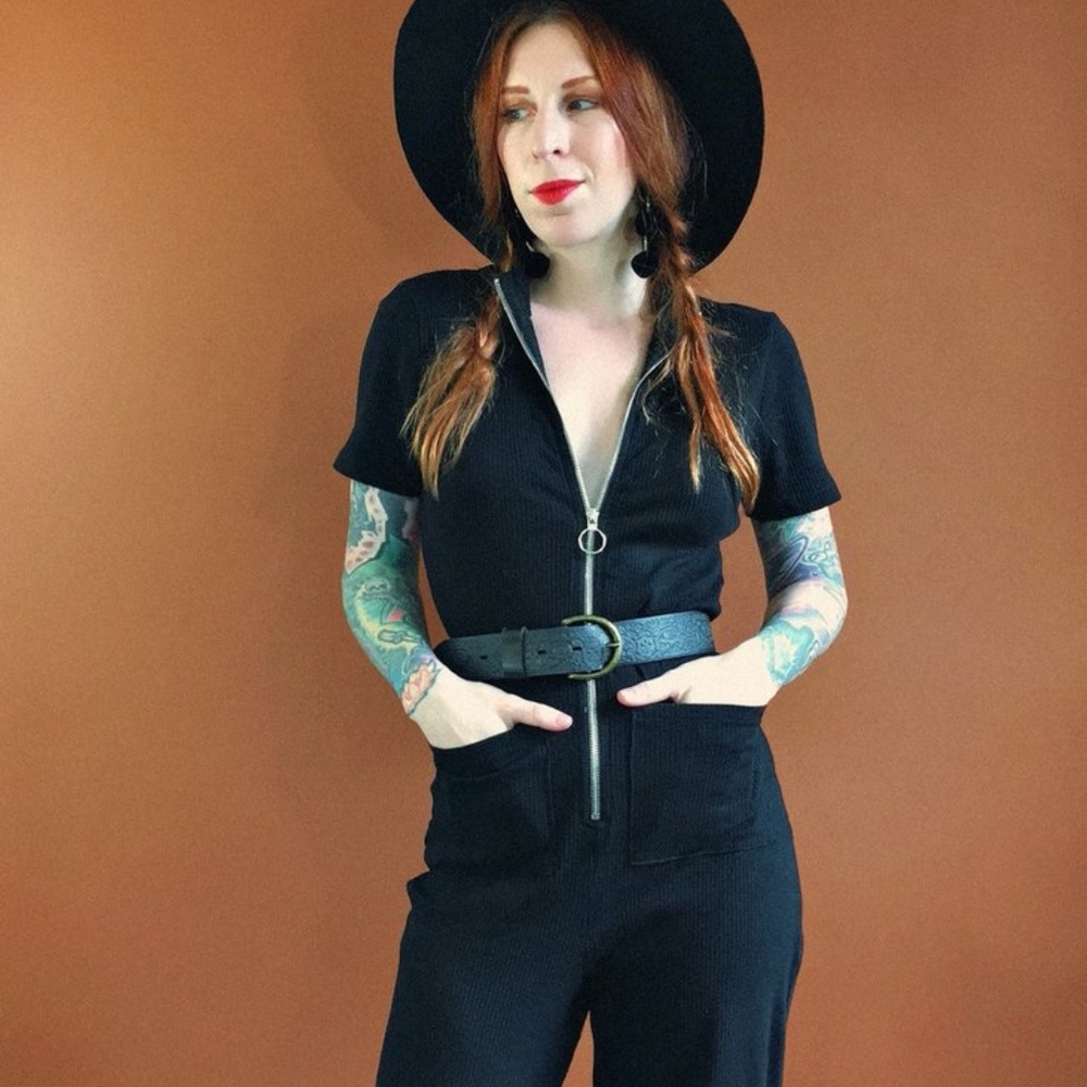 Mustang Zip Front Jumpsuit